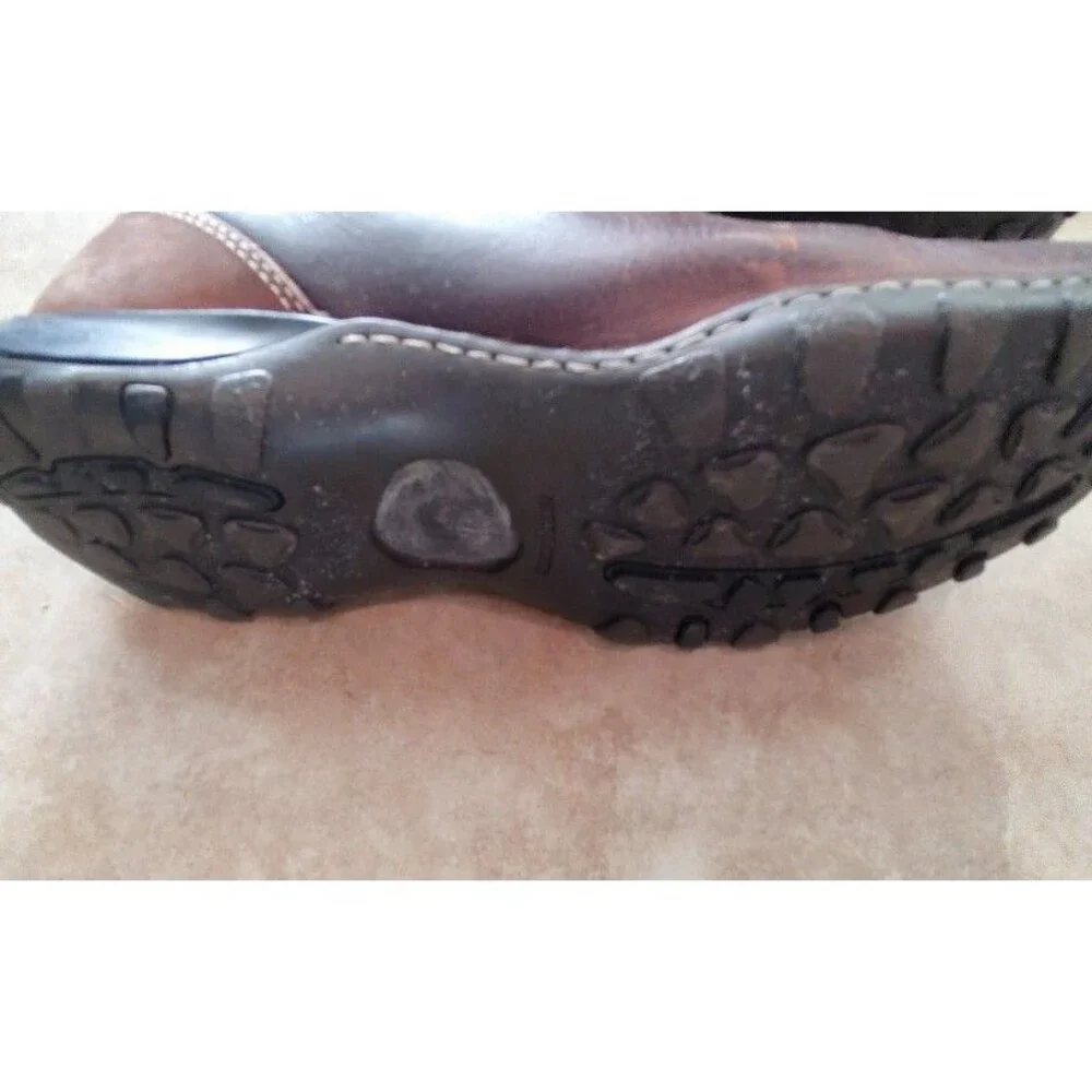 Born Men’s Slip On Casual Brown Leather Upper Shoes Size 7 Eur Size 40